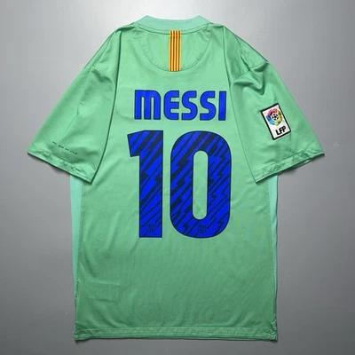 CAMISETA DE FUTBOL VISITANTE BARCELONA NIKE 2010/2011 #10 MESSI TALLA “S” 382358-310 Foto 1 de 4