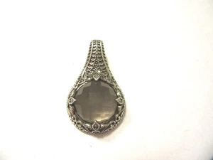 Pendentif en argent marcassites et pierre foncée (années 925) OM5044 - Photo 1/2