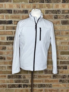 NUEVO SIN ETIQUETAS Calvin Klein Hombres Softshell Cremallera Completa Chaqueta Deportiva Talla Pequeña Blanca - Imagen 1 de 9