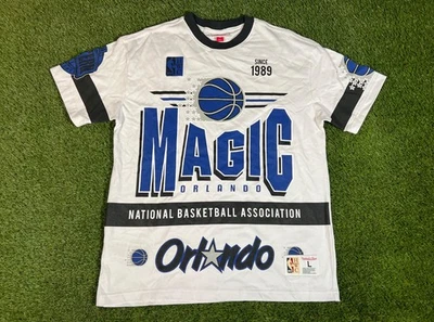 New Orlando Magic Authentic Retro NBA Basketball Men's Double Sided T-shirt L - Image 1 of 4