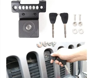 JK Hood Lock for Jeep Wrangler, Locking Hood Latches for Jeep Wrangler JK JKU... - Picture 1 of 5