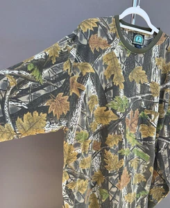 Master Sportsman Camo Long-Sleeve Men's Shirt Real Tree Hunting 2XL Crew Jersey - Picture 1 of 9
