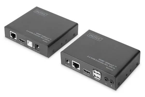 DIGITUS HDMI KVM Extender - 4k/60Hz - Sender & Empfänger - HDBaseT 2.0 - HDMI 1. - Bild 1 von 10