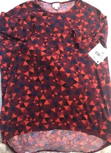 Blusa Camisa LuLaRoe Irma Mujer Nueva/etiquetas Roja Talla XS Manga Corta - Imagen 1 de 4