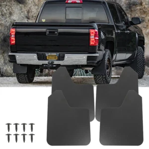 4Pcs For Chevrolet Siverado 1500 LT Front Rear Mudflaps Splash Guards Mudguards - Picture 1 of 8