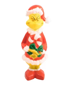 NEU Gemmy Grinch Zuckerstange 24" Weihnachten beleuchtet Blasform beleuchtet 2 Fuß - Bild 1 von 2
