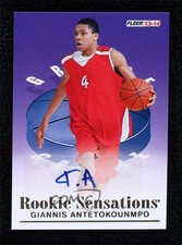 2013-14 Fleer Retro 1992-93 Sensations Giannis Antetokounmpo #RS-18 Rookie Auto