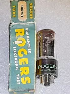 6BX7GT Rogers hergestellt von GE NOS Vakuumröhre, TV-7D getestet - kombinierter Versand - Bild 1 von 3