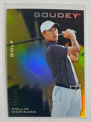 2021 UD Goodwin Champions Goudey Platinum Black & Gold #G45 Collin Morikawa /249 - Image 1 of 2