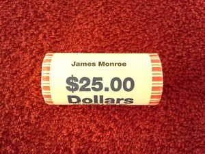 2008 James Monroe Presidential Dollar Original Roll - Unopened & Unsearched - Picture 1 of 3