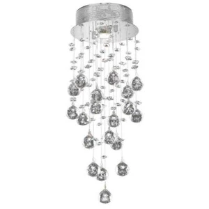 Elegant Lighting Galaxy 8" Royal Crystal Flush Mount in Chrome - Picture 1 of 1