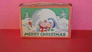 Vintage 1930's Christmas Snow Babies Candy Box NEVER USED - Picture 1 of 5
