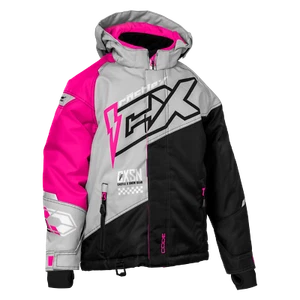 Castle X Women's Code G5 Snowmobile Jacket Silver/Black/Pink Glo sizes S-4W - Picture 1 of 2