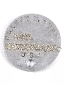 U.S. WWI, identification tag "dog tag", aluminum - Picture 1 of 2