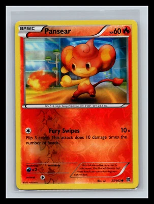 🔥 PANSEAR REVERSE HOLO FOIL - 2015 POKEMON TCG CARD #  23/162 - Image 1 of 2