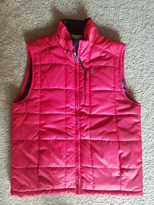 IZOD PerformX Down Style Fill Puffer Vest Jacket Red Mens Medium MINT FREE SHIP  - Image 1 of 4