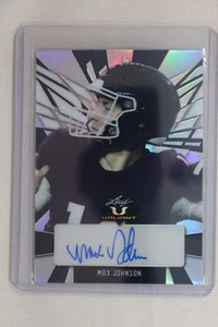 Max Johnson - 2022 Leaf Valiant Football Portrait Autograph #17/20 - Picture 1 of 2