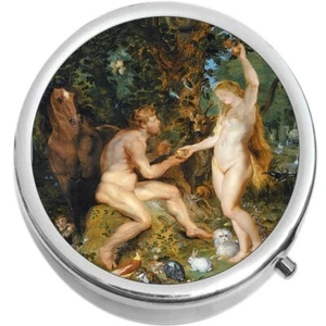 Garden of Eden Fall of Man Medical Pill Box Medicine Pill Box - Picture 1 of 4