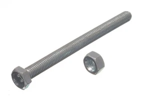 24 x Sechskantschrauben Madenschraube 4,8 Güte M8 100 mm BZP verzinkt | Onestopdiy Neu - Bild 1 von 1