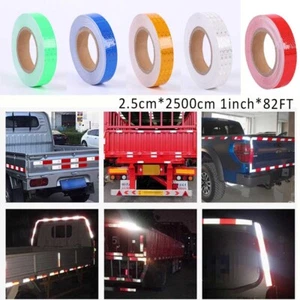 Conspicuity Tape DOT-C2 Approved Reflective Tape Trailer 5color 1”x 82FT -1 Roll - Picture 1 of 24