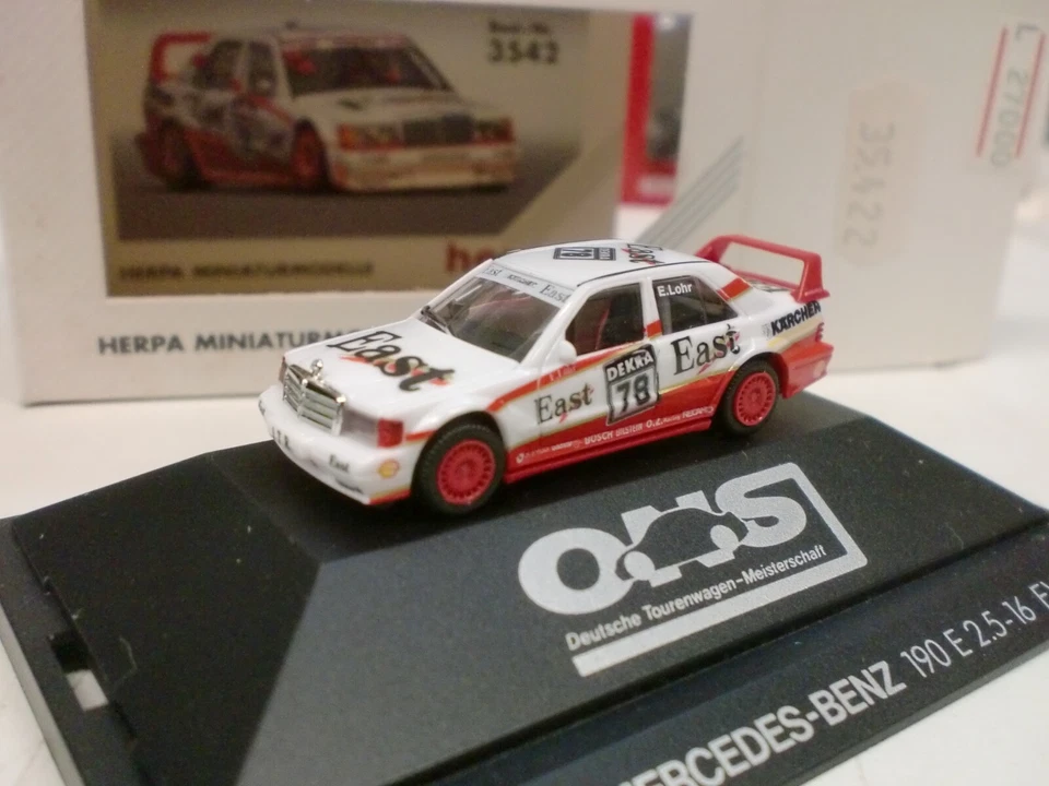 HERPA 1/87 - AMG MERCEDES BENZ 190 E 2.5 16 EVO II - HO 3542 - Immagine 1 di 2