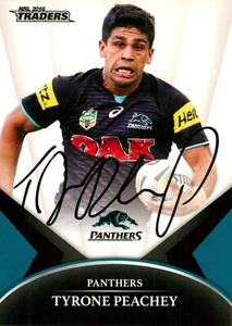 Signed 2016 Penrith Panthers NRL ESP Traders Card - Tyrone Peachey - Picture 1 of 3
