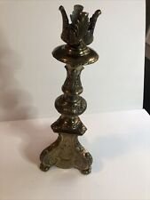 Brass Plated Vintage Venetian Style Candle Holder Cambridge Lamp