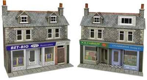 PO307 Metcalfe OO Gauge Low Relief Shop Fronts – Stone - Foto 1 di 1