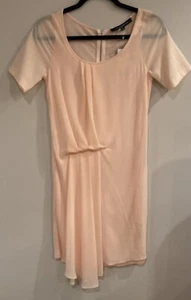 Mini Vestido French Connection Talla 8 Melocotón Albaricoque Spritz Túnica Florrie 71FHO - Imagen 1 de 3