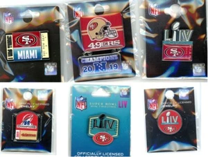 49ers Pin Choice 2019 2020 NFC Champs Super Bowl LIV I Was There Circle 54 SALE - Picture 1 of 7