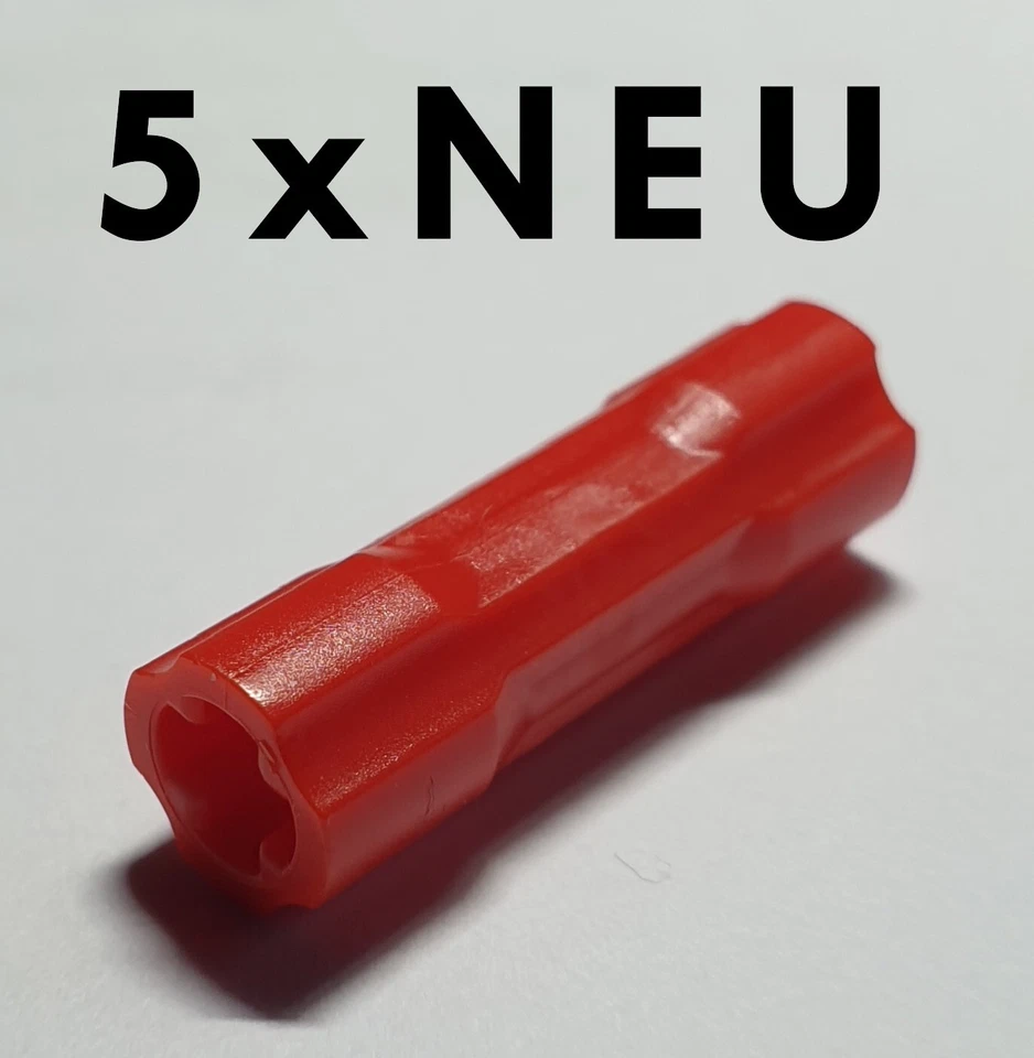 5x NEU LEGO® 26287 Technic Technik 3L Axle Achs Verbinder, Rot Red #25 - Bild 1 von 1
