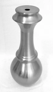 2 Piece Chrome 1995 Lamp Upper Lower Spacer - Metal 11" Tall - Picture 1 of 6