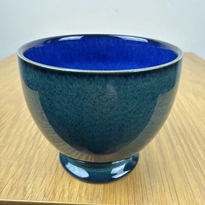 Vintage Denby Metz Open Sugar Bowl Green And Blue Beautiful Condition - Picture 1 of 6