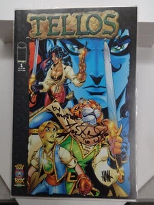 Tellos # 1 1999 Bild Comics Spielzeugkiste Cover signiert von Dezago & Massengill fast neuwertig - Bild 1 von 10