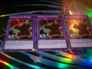 3x Dances with Beasts 1st Edition Super Rare MP20-EN203 Yu-Gi-Oh! - Picture 1 of 1