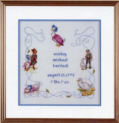 Beatrix Potter Jemima Puddle Duck Birth Sampler Cross Stitch Pattern 646 - Image 1 of 2