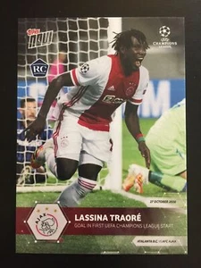 2020 TOPPS NOW UCL #10 UEFA Champions League Lassina Traore AJAX RC SP #/2,968 - Picture 1 of 2