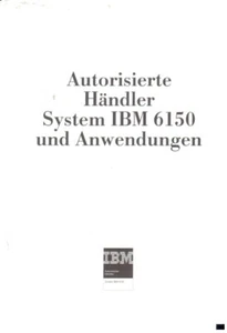 ITHistory (1988) IBM Folleto: 6150 Manipuladores (Vendedores) Y Aplicaciones (Alemán) - Imagen 1 de 5