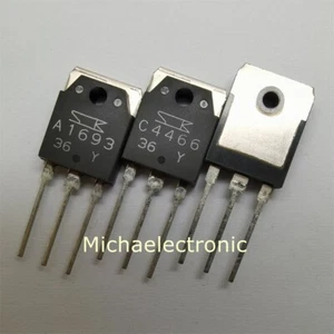 1 par 2SA1693 2SC4466 A1693 C4466 -Y Y Genuino NUEVO Sanken TO-3P - Imagen 1 de 6