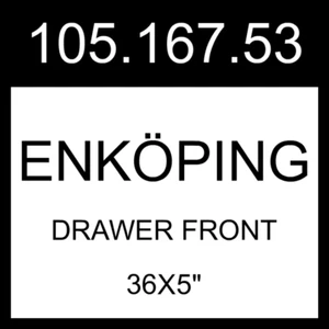 IKEA ENKOPING ENKÖPING Drawer Front Brown Walnut Effect 36x5" 105.167.53 - Picture 1 of 1