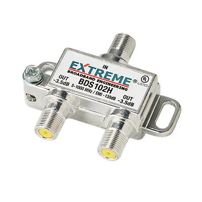 Extreme/Amphenol 2-Way Digital 1Ghz High Performance Coax Cable Splitter BDS102H - Image 1 of 4