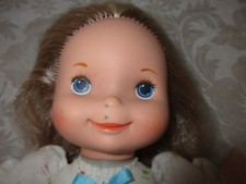 1984 My Little Sister Mary Baby Doll Fisher Price 200 Soft Body Pink bottom toy