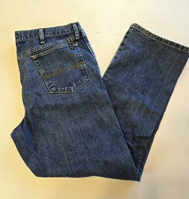 Wrangler Twenty X 20X Style 23 Relaxed Straight Fit Men 38x32 Blue Jeans Cowboy - Image 1 of 4