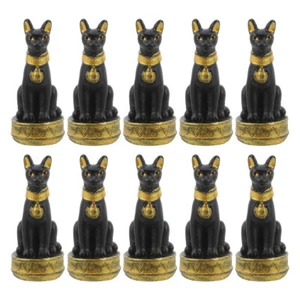 10 Stück Katzenfigur Resin Tiere Statue Mini Figuren - Bild 1 von 12
