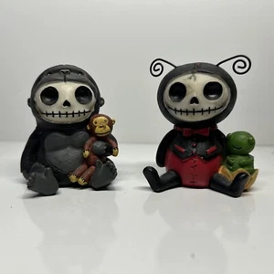 Furry Bones Figurines Dots Ladybug And Kongo Gorilla Halloween - Picture 1 of 8