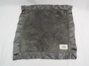 UGG Infant Lovey Gray Square Satin Ribbon Edge 14 Inch - Picture 1 of 6