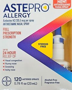 Astepro Allergy 120 Metered Sprays 24Hr Relief BBD 04/2025+