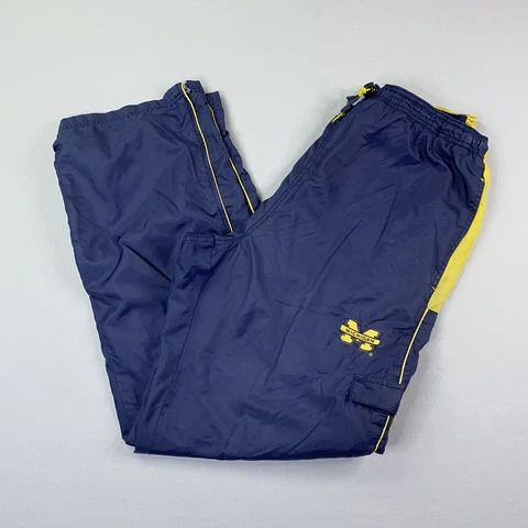 VTG 90s Michigan Wolverines Windbreaker Cargo Pants - Lined - Blue Yellow - XL Cover