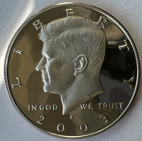 GEM PROOF 2003-S Kennedy Half Dollar Cameo San Francisco Mint -Buy More & Save! Cover
