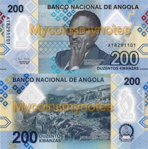 ANGOLA 200 Kwanzas 2020 - Piedra negra en Malanje, NUEVO, polímero, UNC - Picture 1 of 3